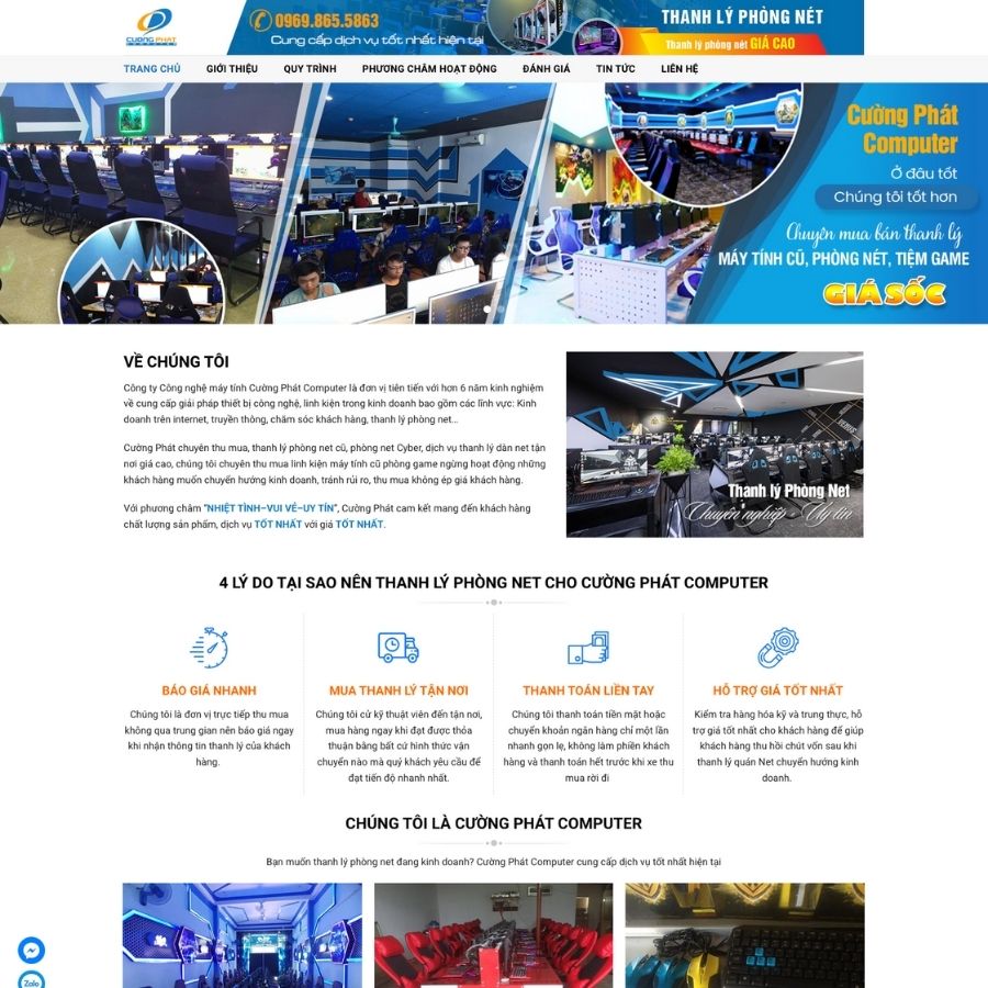 Themes WordPress mẫu website thanh lý đồ cũ, web thu mua đồ cũ, thu mua thiết bị văn phòng 3