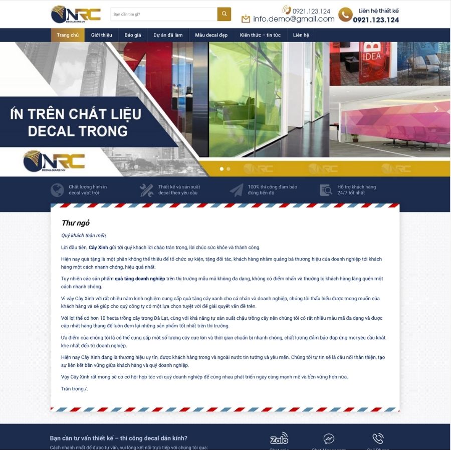 Themes WordPress mẫu website dán decal, thi công decal , tin tức giới thiệu công ty dán decal