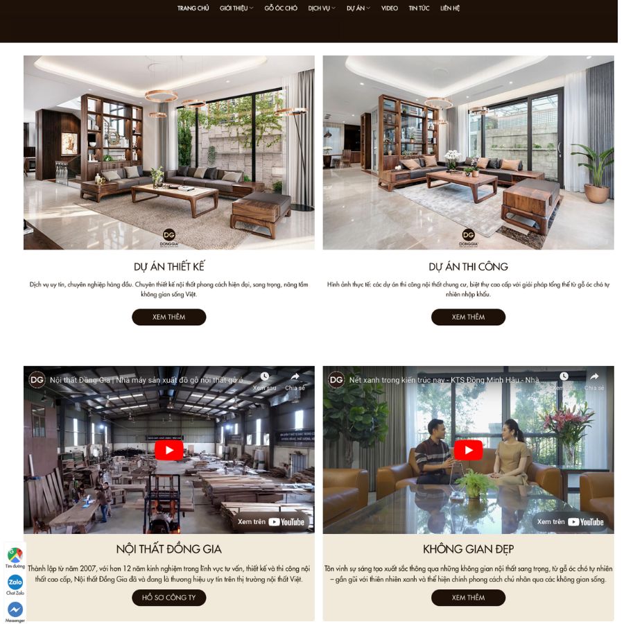 Themes wordpress mẫu website nội thất, công ty xây dựng, bán nội thất 38