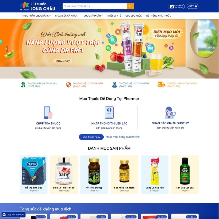 Themes WordPress mẫu website nhà thuốc, bán thuốc, giới thiệu thuốc, web tin tức về thuốc online 2