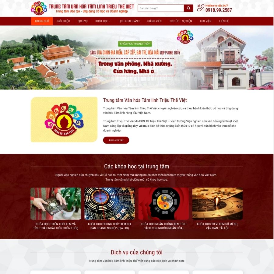 Themes WordPress mẫu website mẫu tin tức phong thuỷ kèm bán đồ phong thuỷ, học phong thuỷ