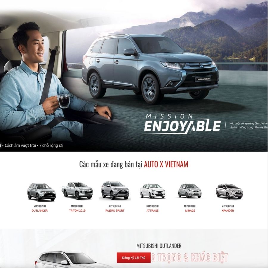 Themes WordPress mẫu website landingpage bán oto , landingpage giới thiệu ô tô, bán ô tô landingpage