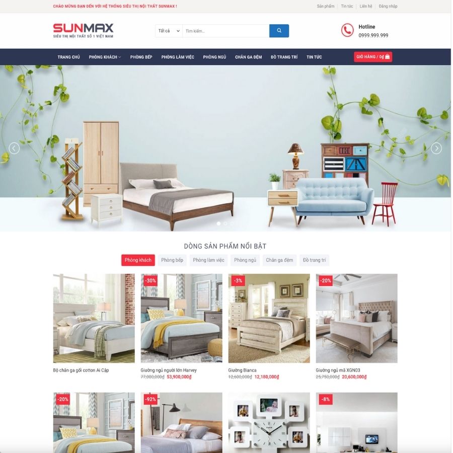 Themes WordPress mẫu website nội thất bàn ghế, bán nội thất đồ trang trí nội thất cực đẹp 8