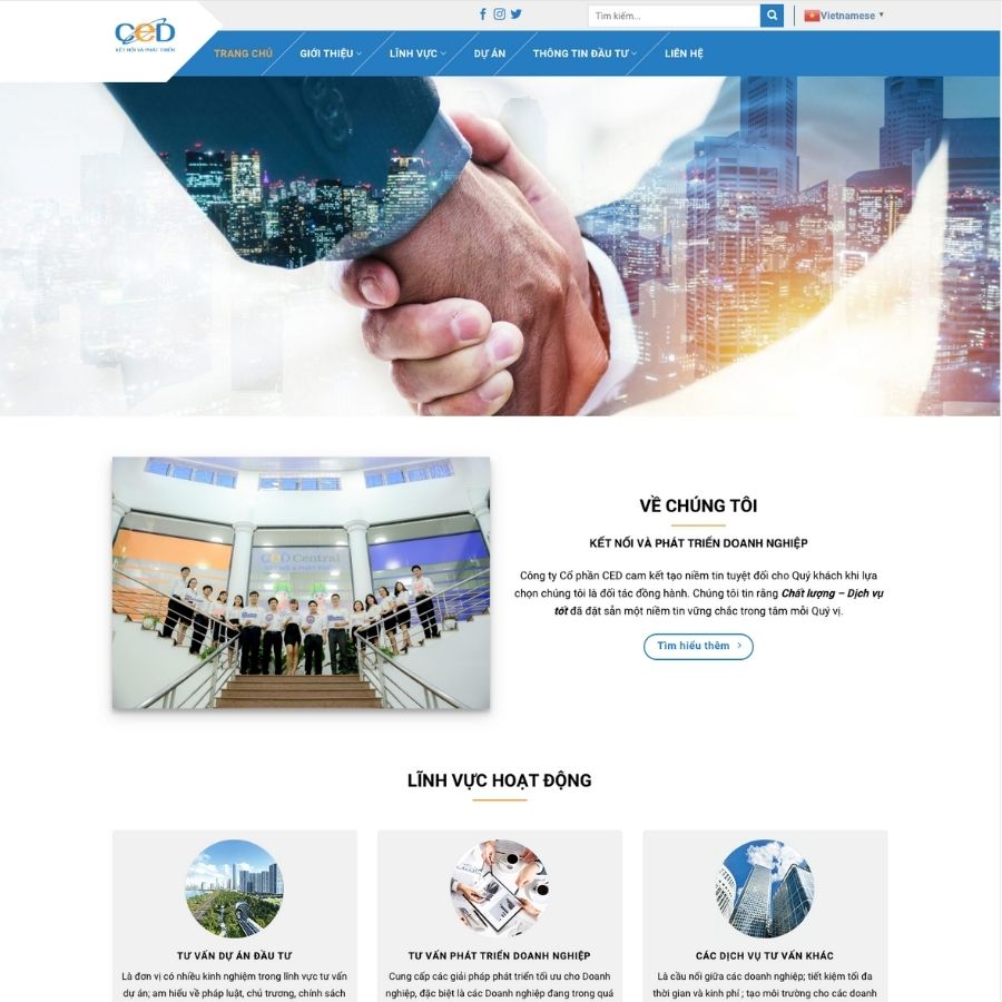 Themes WordPress mẫu website công ty, giới thiệu công ty, tin tức công ty, company