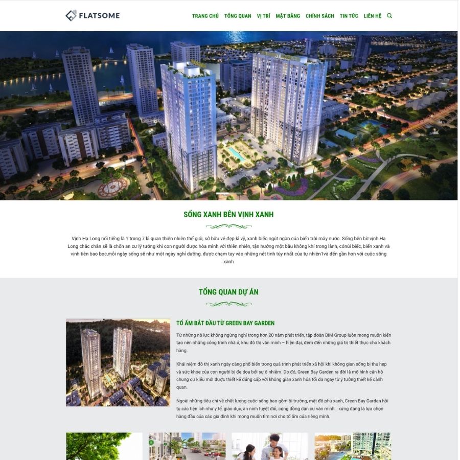 Themes WordPress mẫu website giới thiệu bất động sản, bất động sản greenbay, tin tức bất động sản