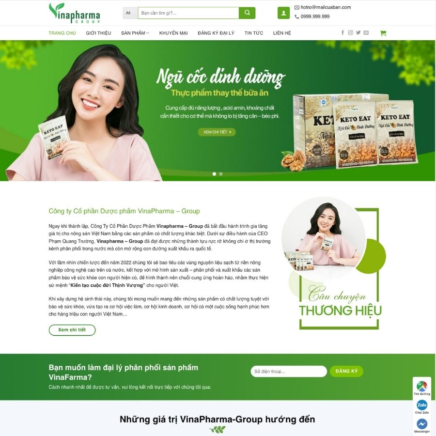 Themes WordPress mẫu website công ty dược, giới thiệu sản phẩm dược, mỹ phẩm, làm đẹp