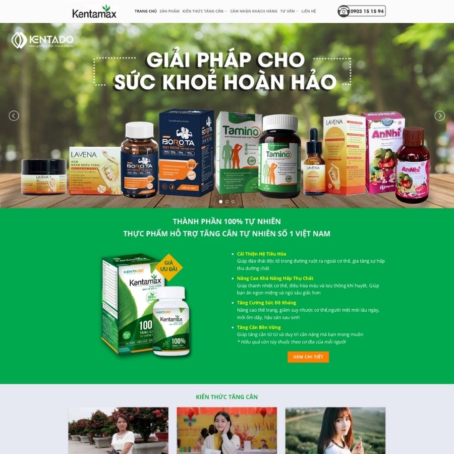 Themes WordPress mẫu website landingpage thực phẩm chức năng, bán thuốc, mẫu web sức khoẻ 8
