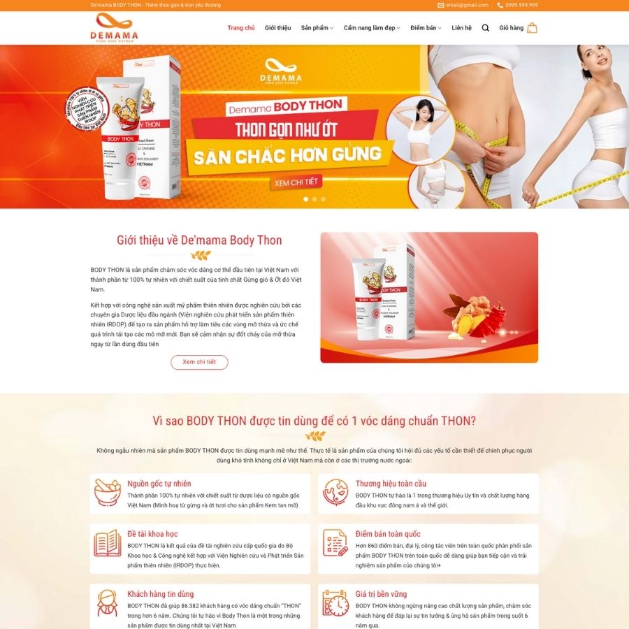 Themes WordPress mẫu website landingpage thực phẩm chức năng, bán thuốc, mẫu web sức khoẻ 9