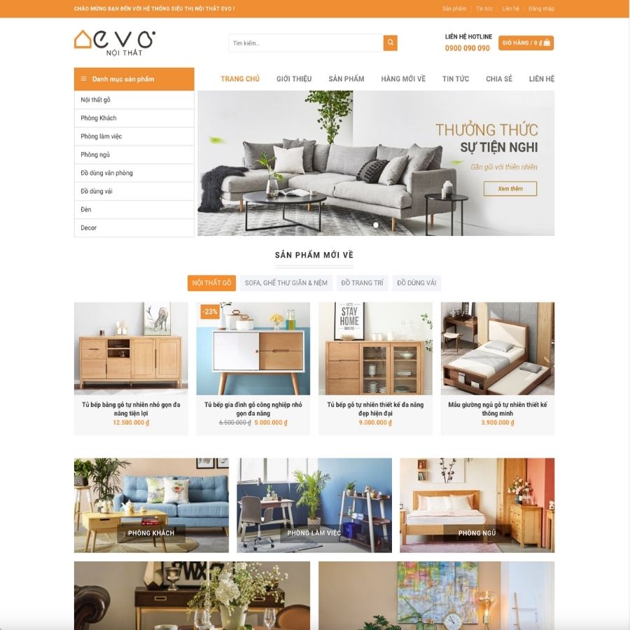 Themes WordPress mẫu website nội thất ahome, website công ty thiết kế nội thất đồ gỗ 15