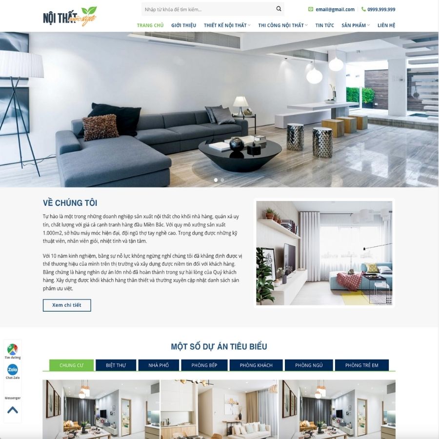 Themes WordPress mẫu website công ty nội thất, thiết kế nội thất, web bán đồ nội thất bàn ghế 22