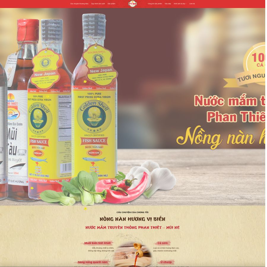 Themes WordPress đẹp mẫu website bán nước mắm truyền thống