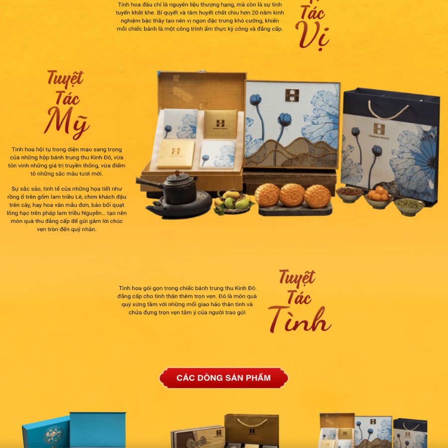 Themes WordPress đẹp mẫu bánh trung thu, bán bánh trung thu