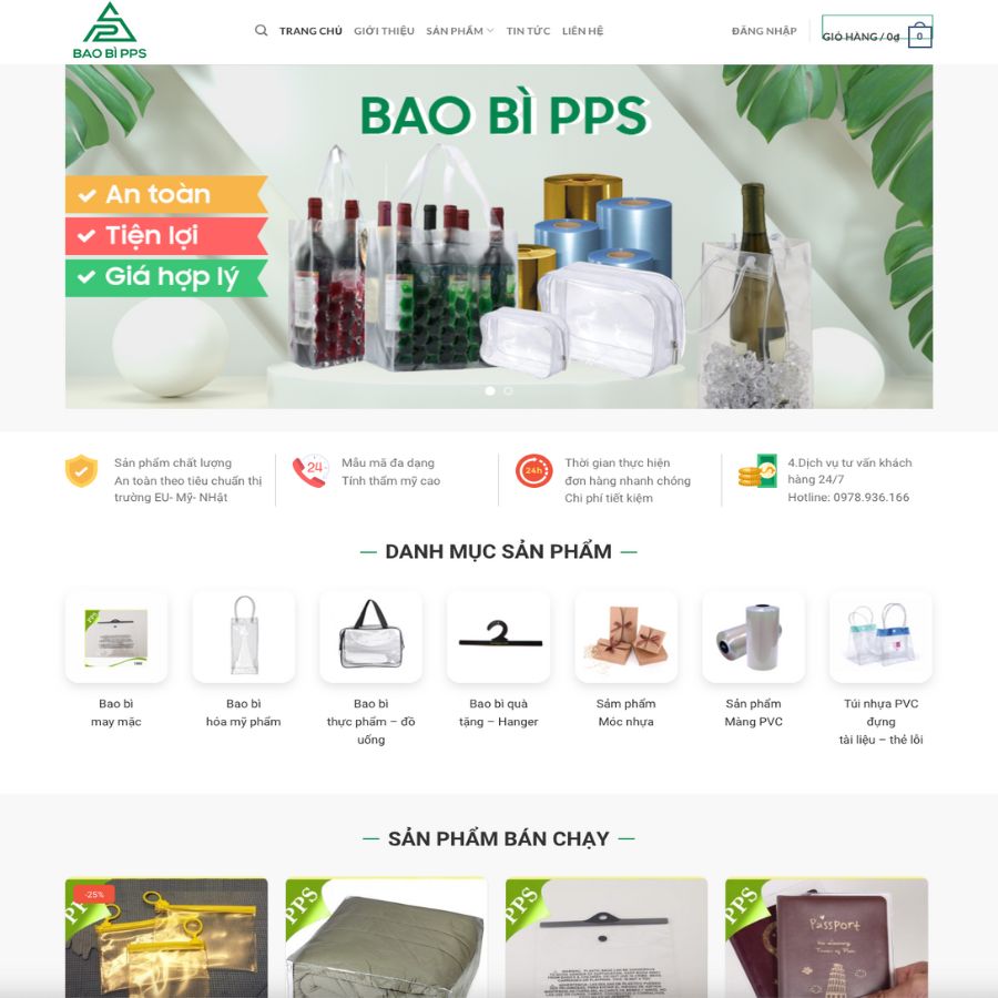 Themes WordPress đẹp bao bì, in ấn báo bì, sản xuất bao bì
