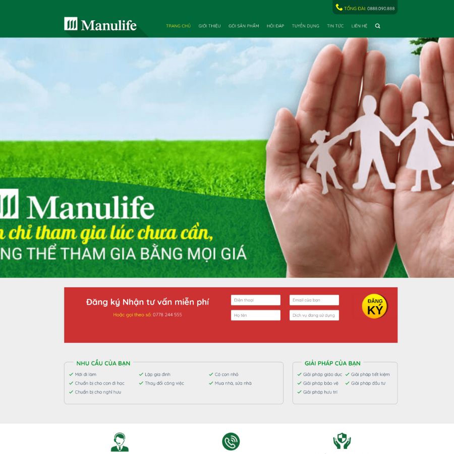 Themes WordPress đẹp mẫu web bán bảo hiểm, giới thiệu bảo hiểm