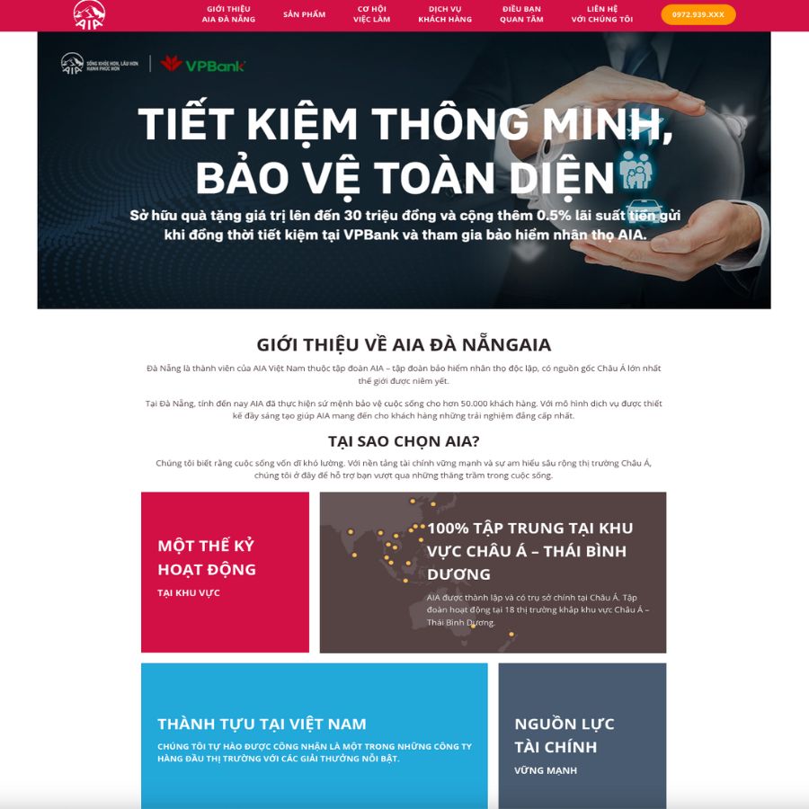 Themes WordPress đẹp mẫu web bảo hiểm