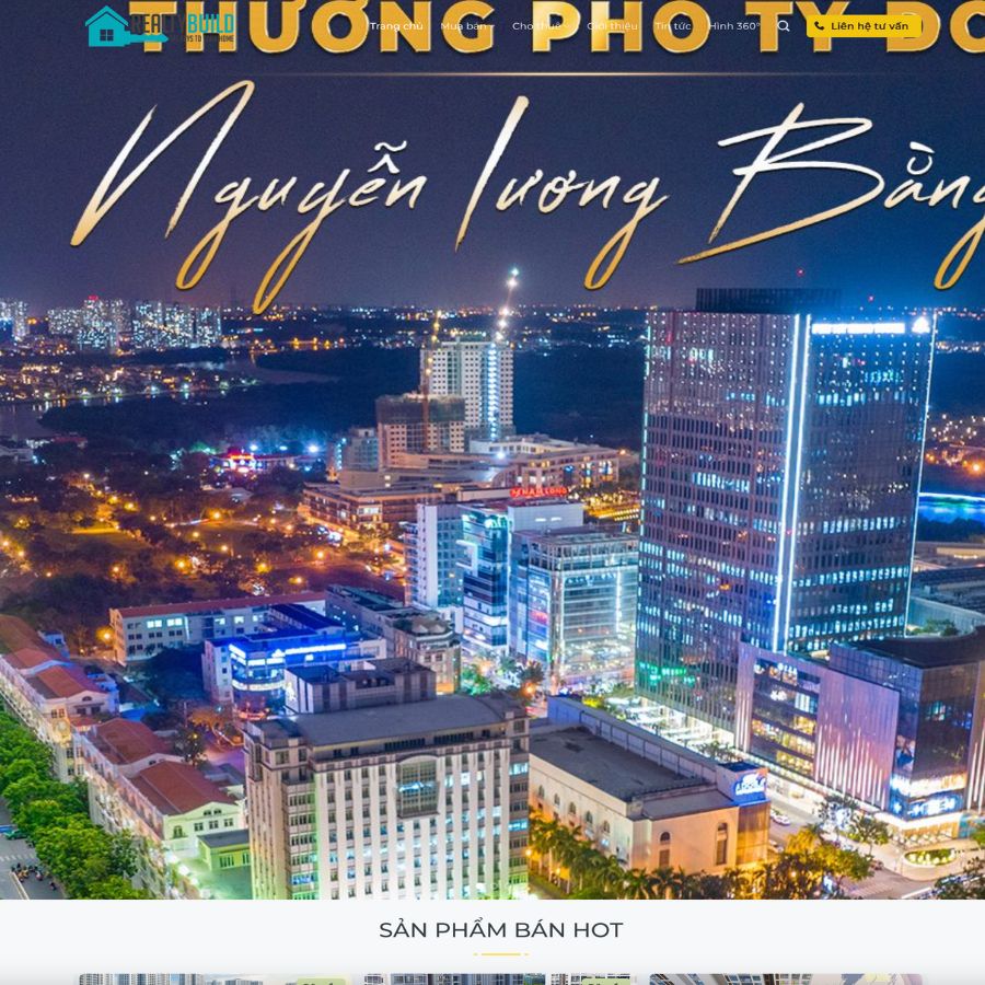 Themes WordPress đẹp mẫu web bất động sản, giới thiệu bất động sản Winland