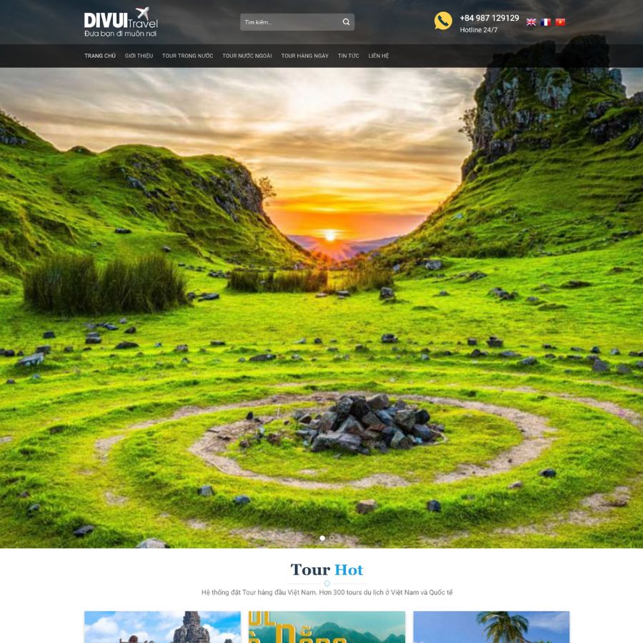 Themes WordPress đẹp mẫu website du lịch, tour du lịch quốc tế