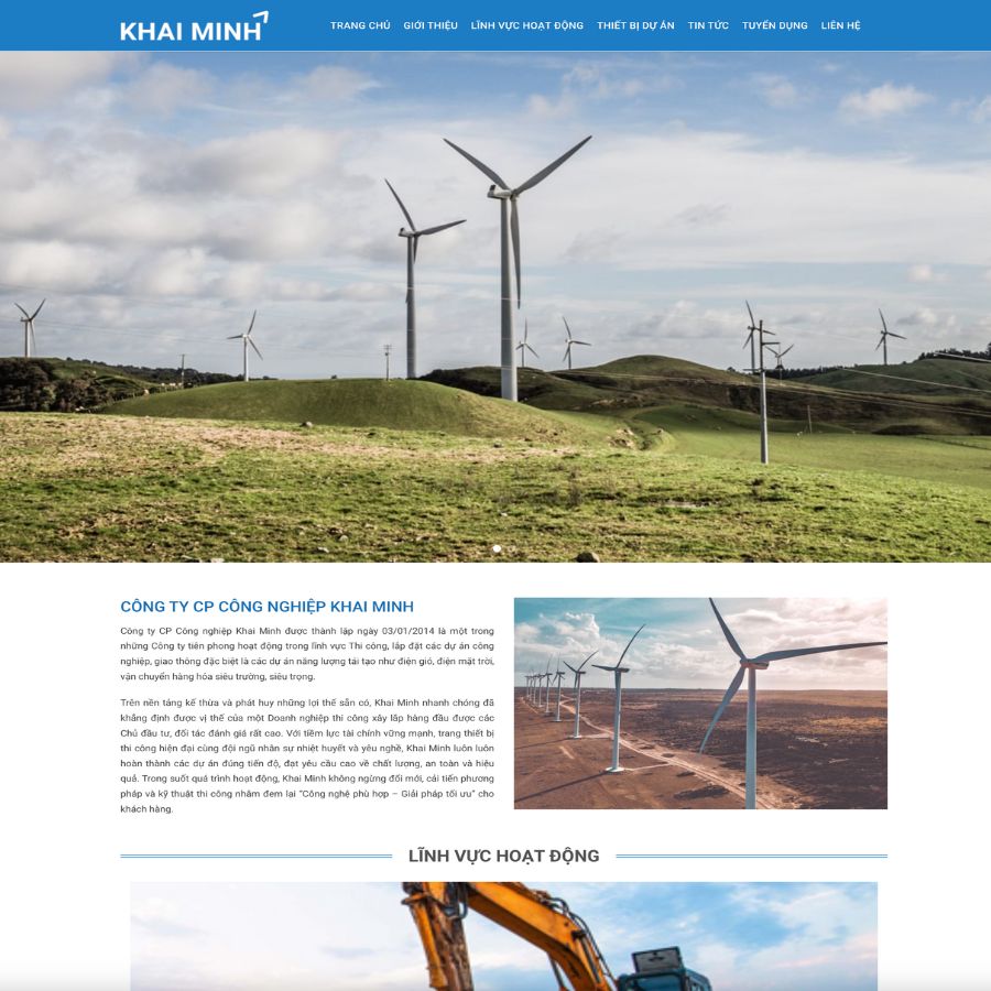 Themes WordPress đẹp mẫu website giới thiệu công ty