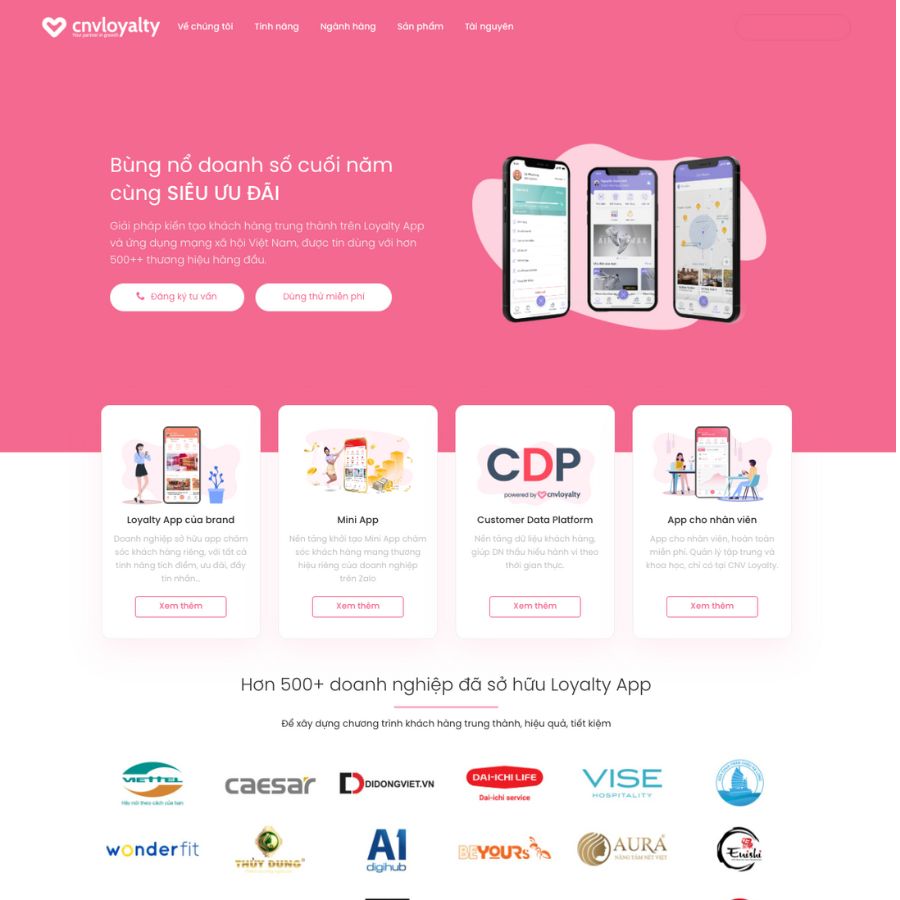 Themes WordPress đẹp mẫu landingpage giới thiệu sản phẩm, marketing