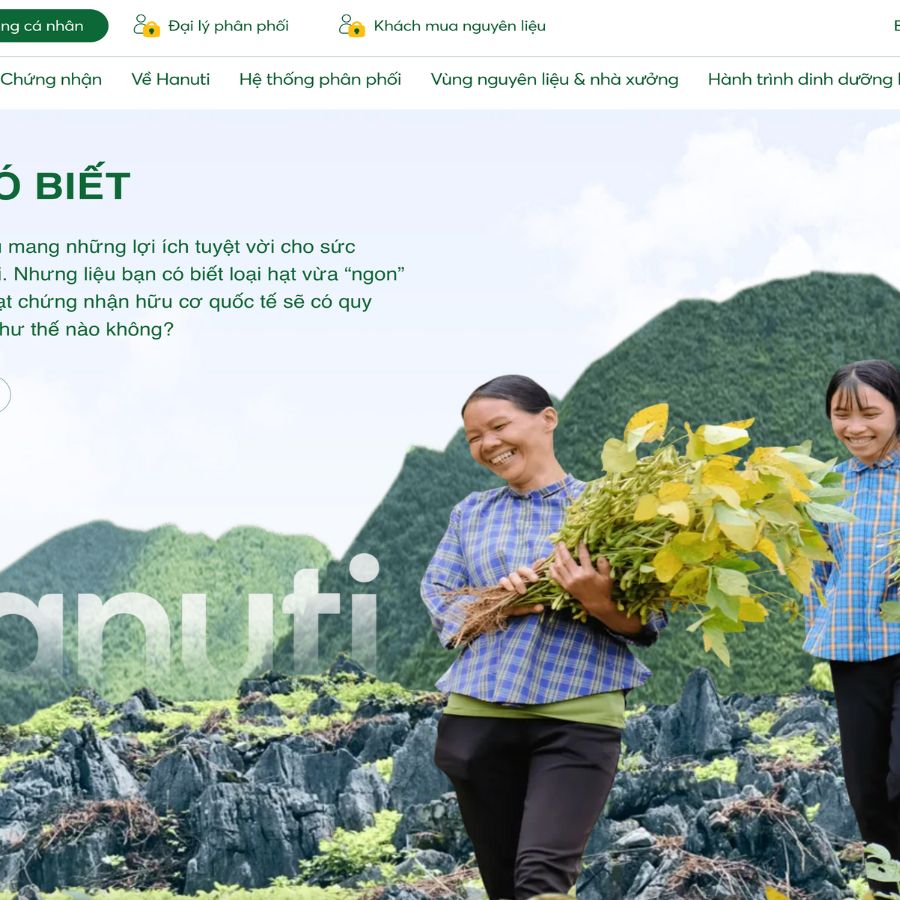 Themes WordPress đẹp mẫu website hạt dinh dưỡng, thức uống dinh dưỡng, bán sữa