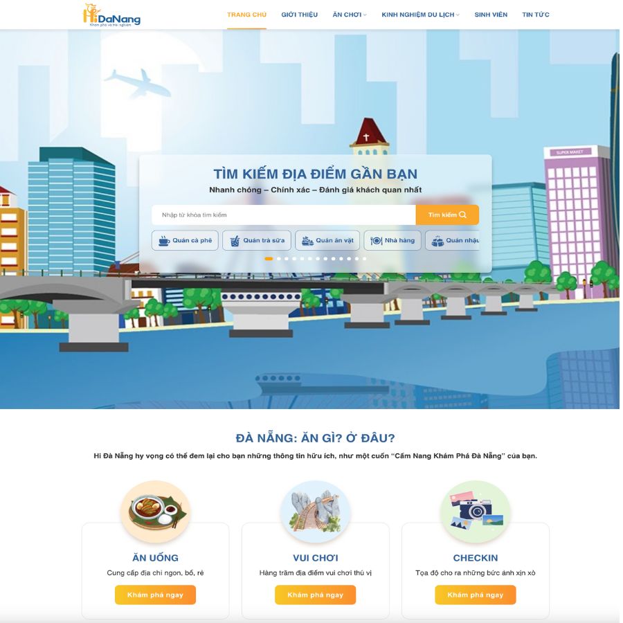 Themes WordPress đẹp mẫu website tin tức du lịch hidanang