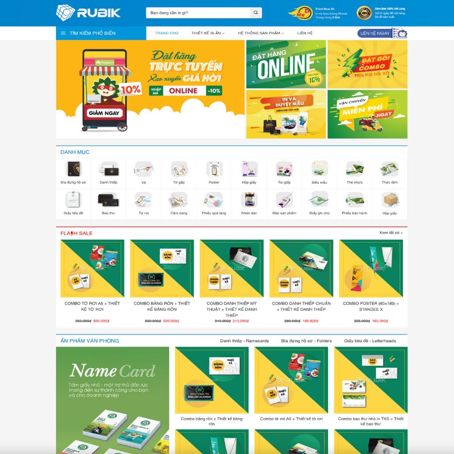 Themes WordPress đẹp mẫu website in ấn, bán đồ văn phòng phẩm cực đẹp