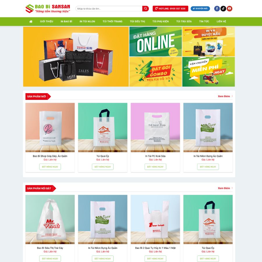 Themes WordPress đẹp mẫu website in ấn, in bao bì giá rẻ, xưởng in ấn