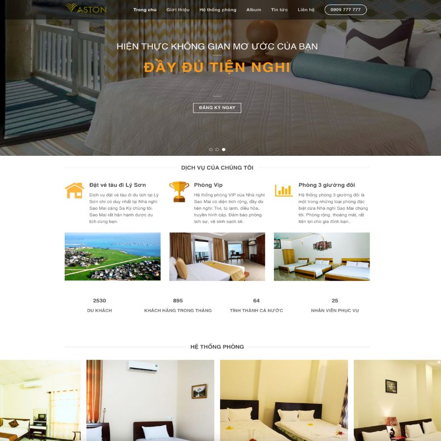 Themes WordPress đẹp mẫu web khách sạn, thuê phòng, đặt phòng du lịch