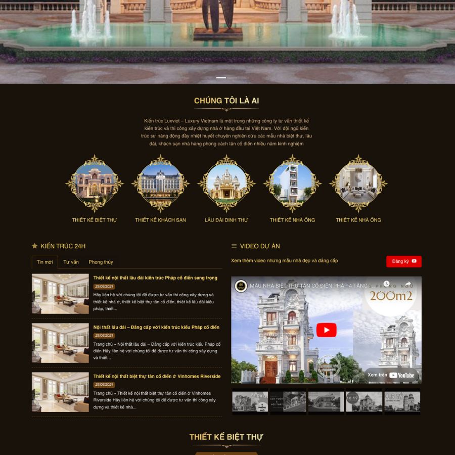 Themes WordPress đẹp mẫu website về kiến trúc, xây dựng, kiến trúc cao cấp