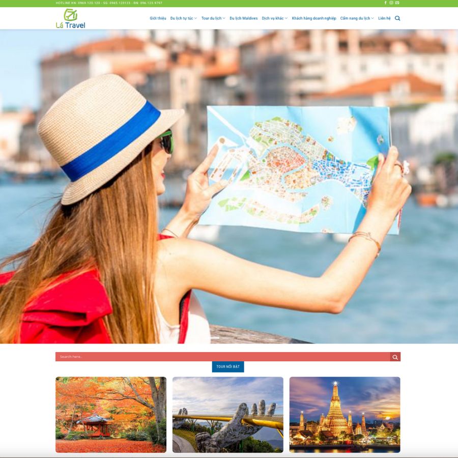 Themes WordPress đẹp mẫu website tour du lịch, bán tour, giới thiệu du lịch