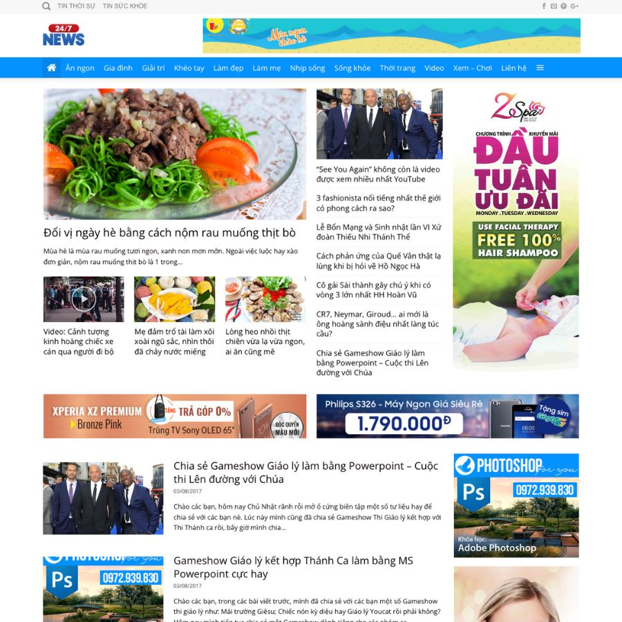 Themes WordPress đẹp mẫu website tin tức giải trí cực đẹp