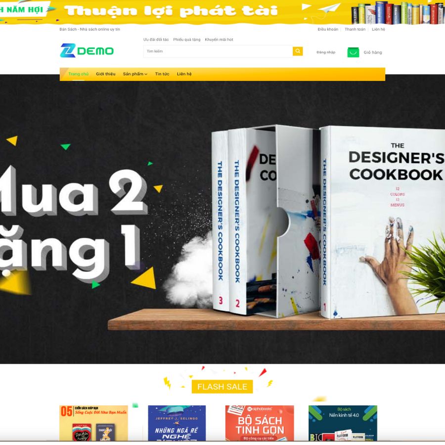Themes WordPress đẹp mẫu website nhà sách, đọc sách, mua sách online