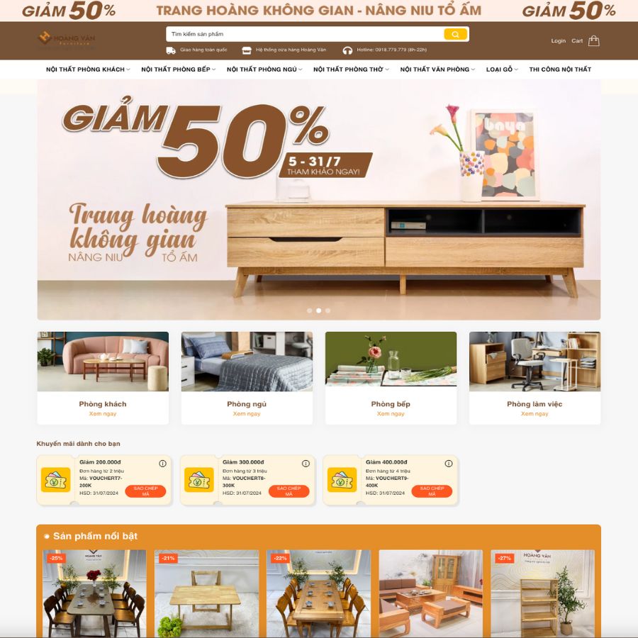 Themes WordPress đẹp mẫu website nội thất 3