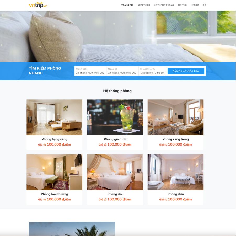 Themes WordPress đẹp mẫu website khách sạn cao cấp, thuê phòng khách sạn