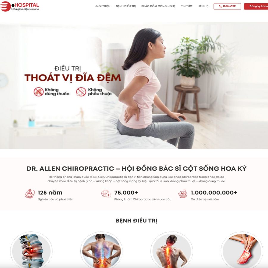 Themes WordPress đẹp mẫu website bệnh viện, phòng khám