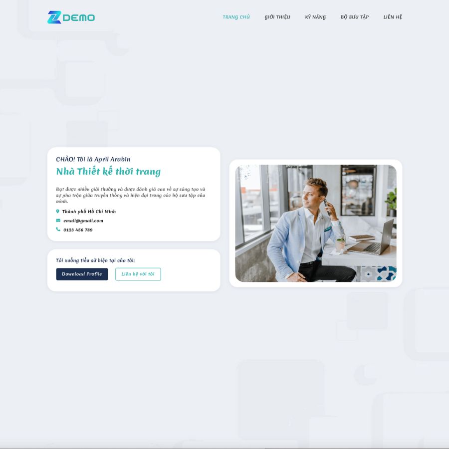 Themes WordPress đẹp mẫu website cá nhân, profile
