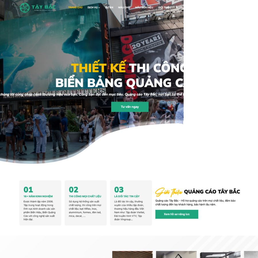 Themes WordPress đẹp mẫu website quảng cáo, công ty quảng cáo