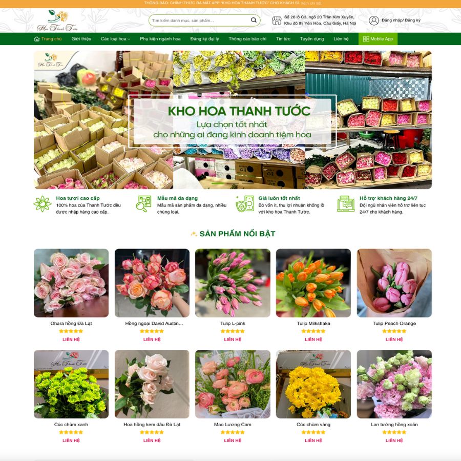 Themes WordPress đẹp mẫu website bán hoa, hoa tươi, giới thiệu hoa