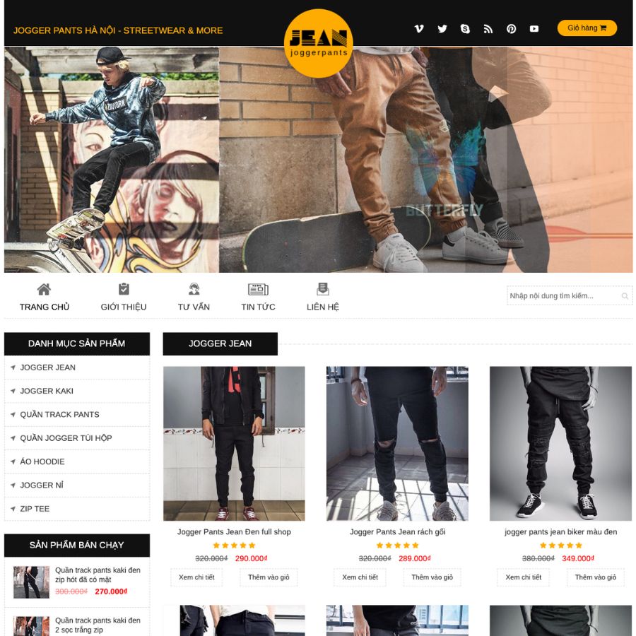 Themes WordPress đẹp mẫu website bán hàng quần áo, bán shop thời trang