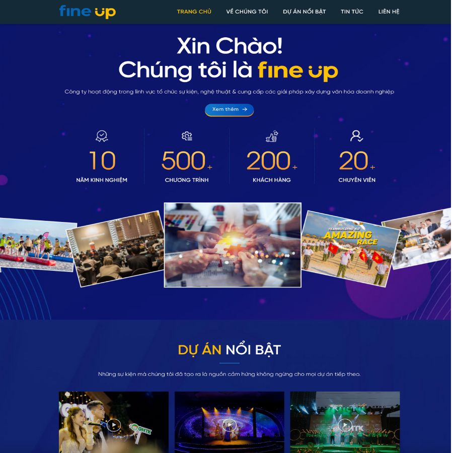 Themes WordPress đẹp mẫu website event, teambuilding, sự kiện