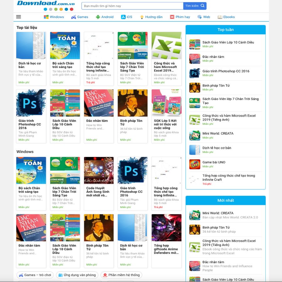 Themes WordPress đẹp mẫu website bán tiều liệu, download tài liệu