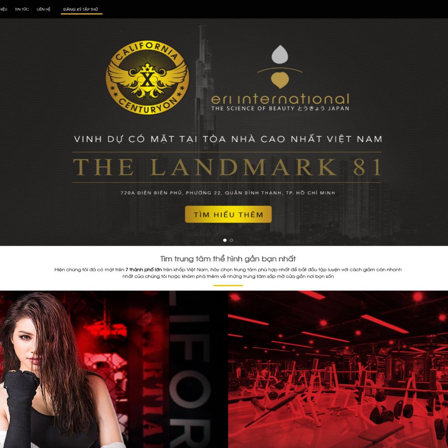 Themes WordPress đẹp mẫu website phòng tập gym, thể thao