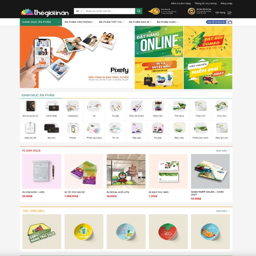 Themes WordPress đẹp mẫu in ấn, themes in ấn, in bao bì, văn phòng phẩm