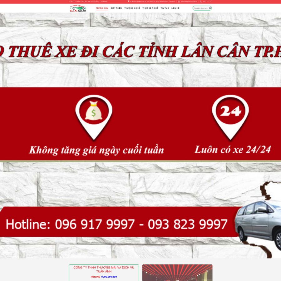 Themes WordPress đẹp mẫu website thuê xe đẹp