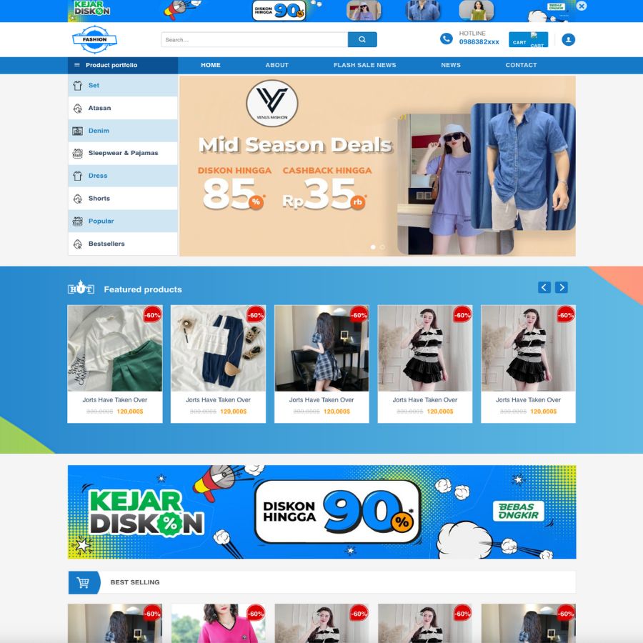 Themes WordPress đẹp mẫu bán hàng thời trang 10