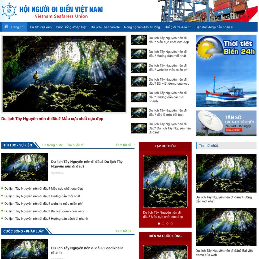 Themes WordPress đẹp mẫu website tin tức