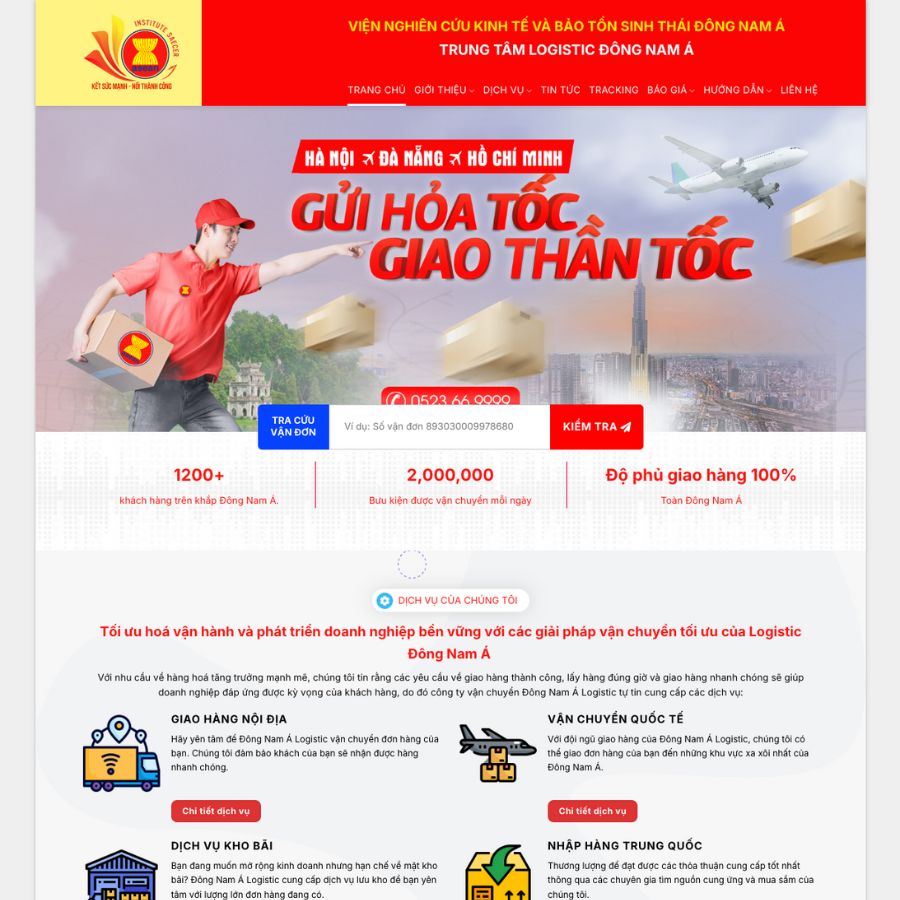 Themes WordPress đẹp mẫu website vận chuyển đẹp, vận chuyển hàng hoá