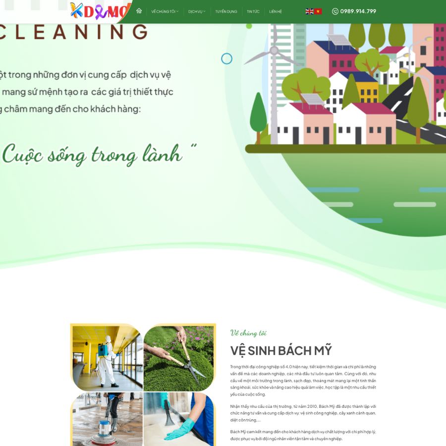 Themes WordPress đẹp mẫu website vệ sinh, dịch vụ rọn vệ sinh