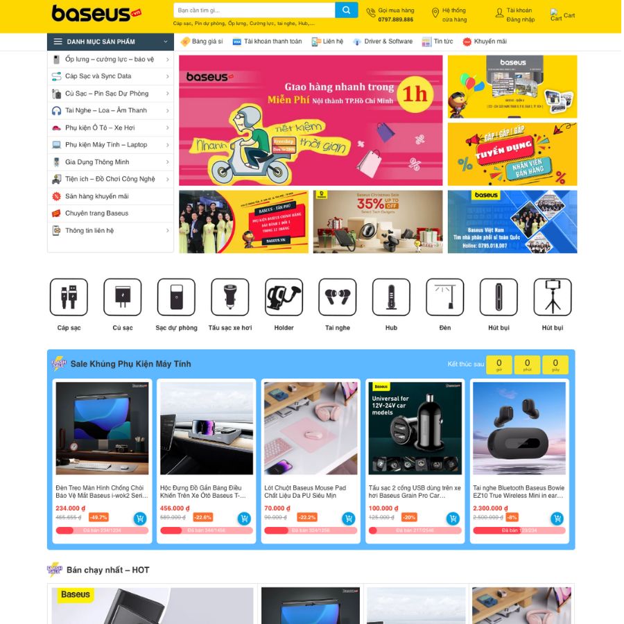 Themes WordPress đẹp mẫu website bán phụ kiện điện thoại 01