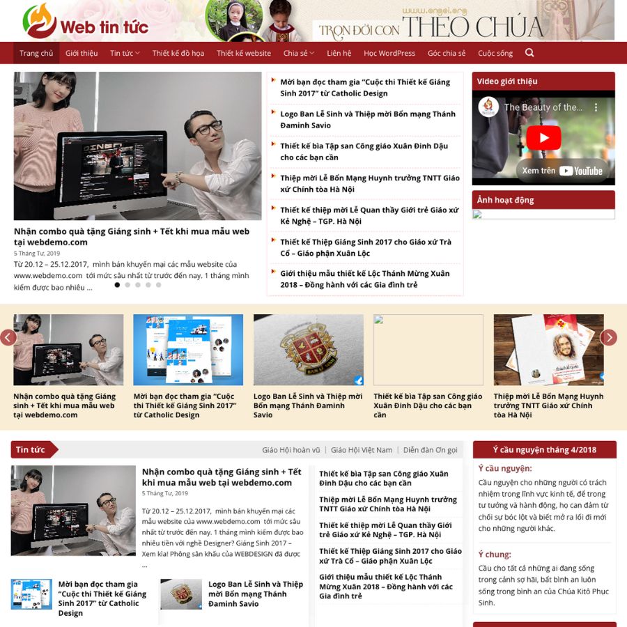 Themes WordPress đẹp mẫu website tin tức 2